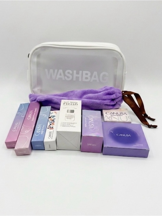 CANUSA makeup Other - Waterproof Frosted Cosmetic Bag 8 Piece Makeup Bundle 13 Piece Brush Set